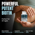 Nutrawave Extra Strength Biotin 10000mcg – Biotin for Hair Growth, Lush Hair, Glowing Skin & Strong Nails, Ideal for Women & Men, Non-GMO, Vegan, Gluten-Free. 120 Capsules 🍁 All In One Marketplace Canada