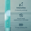 Philips Sonicare 4100 Electric Toothbrush, Sonic Toothbrush with Two Intensity Levels, Pressure Sensor and Timer, Cleansing Blue Prismatic, Model HX3689/23 🍁 All In One Marketplace Canada