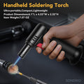 Sondiko Blow Torch with Fuel Gauge, Refillable Butane Torch Lighter with Safety Lock and Adjustable Flame, One-Handed Operation, Fit All Butane Tanks Kitchen Torch 🍁 All In One Marketplace Canada