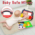Tummy Time Baby Mirror Toy, Black and White High Contrast Baby Newborn Toys 3 6 12 Months, Montessori Crinkle Cloth Book Sensory Activity Development Gift for 0-6 Months Infant Boys Girls Easter Gift 🍁 All In One Marketplace Canada