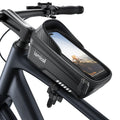 Lamicall Bike Frame Bag Waterproof - [Quick Install & Remove] 1.3L Bike Phone Bag with Sensitive Touch Screen, Bike Phone Holder with Rain Cover, Bicycle Top Tube Bag, Bike Accessories for Phones 4-7" 🍁 All In One Marketplace Canada