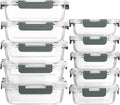 [10-Pack] MCIRCO Glass Meal Prep Containers With Lids, Food Storage With Snap Locking Lids, Airtight Lunch Boxes, Microwave, Oven, Freezer and Dishwasher Safe 🍁 All In One Marketplace Canada