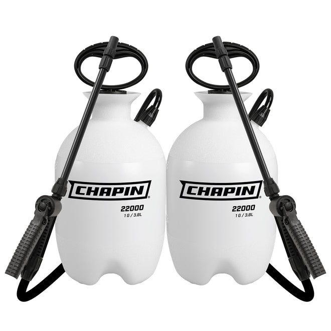 Chapin 22000 Pump Sprayer, 1G (4.5L), Lawn & Garden, Translucent Poly Tank, Funnel-Top, SureSpray, Anti-Clog Filter, Adjustable Cone Nozzle, 34" Hose, Fertilizer, Weed & Pest Applications, 2 Pack 🍁 All In One Marketplace Canada