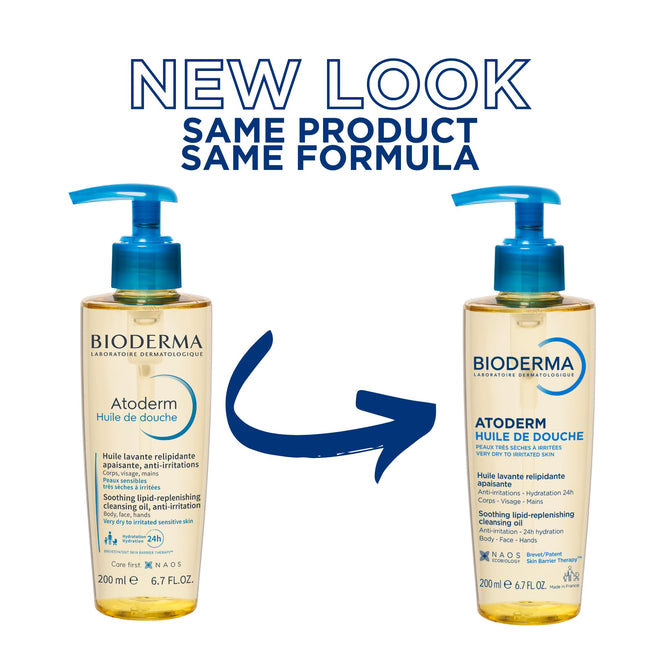 Bioderma - Atoderm - Shower Oil - Moisturizing and Nourishing Body and Face Wash - for Family with Very Dry Sensitive Skin - 6.67 fl.oz. 🍁 All In One Marketplace Canada