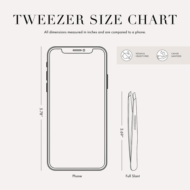 Tweezerman Exclusive Moon Dust Slant Tweezer - Hair Removal Tweezers, Stainless Steel 🍁 All In One Marketplace Canada