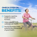 Fish Oil Omega 3 EPA & DHA 2250 mg | Burpless Lemon Flavor Triple Strength Supplement with Fatty Acids from Wild Icelandic Fish | Supports Joint, Eyes, Brain & Skin Health | Non GMO | 90 Softgels 🍁 All In One Marketplace Canada