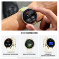 Garmin Venu® 4, 41mm, Advanced Health and Fitness GPS Smartwatch, Bright and Colorful Display, Built-in Flashlight, 10 Days of Battery Life, Lunar Gold with Bone Silicone Band 🍁 All In One Marketplace Canada