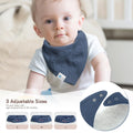 Lulumoon Muslin Baby Bibs 100% Cotton Baby Bandana Drool Bibs for Teething and Drooling, 8 Pack, Seashore 🍁 All In One Marketplace Canada