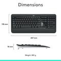 Logitech MK540 Advanced Wireless Keyboard and Mouse Combo for Windows, 2.4 GHz Unifying USB-Receiver, Multimedia Hotkeys, 3-Year Battery Life, for PC, Laptop 🍁 All In One Marketplace Canada