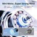 JISULIFE Portable Handheld Fan Life9, Turbo Power High Speed Air [18H Max Cooling Time], 5 Gear Wind, 5000mAh Rechargeable, Mini Pocket Design, Personal Fan for Travel Concerts Camping Makeup - Black 🍁 All In One Marketplace Canada