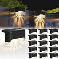 CANASUN Solar Deck Lights 16 Pack Solar Fence Light Solar Powered Outdoor Step Light IP65 Waterproof LED Pathway Light for Deck Fence Railing Garden Patio StairYard (Warm Light) 🍁 All In One Marketplace Canada