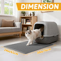 Pieviev Cat Litter Mat Trapper - 76 x 61cm Honeycomb Double Layer Tapis Litiere Chat -Traps Messes, Easy Clean and Durable (Gray) 🍁 All In One Marketplace Canada