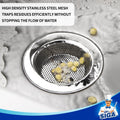 MR.SIGA Kitchen Sink Strainer, Stainless Steel Sink Drain Strainer, Dishwasher Safe, Outer Diameter4.4 inch/11.2cm, Inner Diameter 3 inch/7.6cm, Pack of 3 🍁 All In One Marketplace Canada