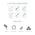 Moen 26112SRN Engage Magnetix Six-Function 5.5-Inch Handheld Showerhead with Magnetic Docking System, Spot Resist Brushed Nickel 🍁 All In One Marketplace Canada