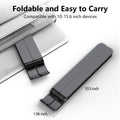 Laptop Stand for Desk, Adjustable Laptop Riser ABS+Silicone Foldable Portable Laptop Holder, Ventilated Cooling Pad Notebook Stand for 10-15.6” Laptops,Tablet-Black 🍁 All In One Marketplace Canada