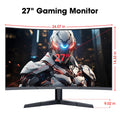 KOORUI 27 Inch Curved Gaming Monitor, 180Hz 1ms 1080P 1500R, Adaptive Sync 🍁 All In One Marketplace Canada