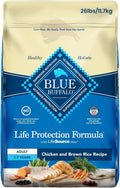 Blue Buffalo Life Protection Formula Chicken & Brown Rice Adult Dry Dog Food, Supports Immunity with Antioxidant-Rich LifeSource Bits, Promotes Healthy Muscle Development, 11.7kg/26lbs 🍁 All In One Marketplace Canada