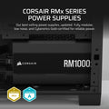 CORSAIR RM1000x Fully Modular Low-Noise ATX Power Supply – ATX 3.1 Compliant – PCIe 5.1 Support – Cybenetics Gold Efficiency – Native 12V-2x6 Connector – Black 🍁 All In One Marketplace Canada