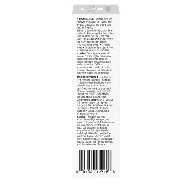 Neutrogena Rapid Wrinkle Repair Moisturizer - Retinol, SPF 30, Glucose, Fine Line Facial Care, Skin Tone, Skin Texture - 29mL 🍁 All In One Marketplace Canada