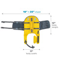 Outward Hound Granby Splash Dog Life Jacket with Handle, Reflective Floating Vest for Swimming & Boating, Maximum Buoyancy, All Skill Levels, Small Dogs & Puppies (16–20" Girth), Yellow, Small 🍁 All In One Marketplace Canada