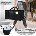 6 Pack-Extra Large Heavy Duty Moving Bags - Waterproof Storage Totes with Handles & Zippers, Foldable for College Dorm, Storage (Black) 🍁 All In One Marketplace Canada