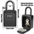 Key Lock Box, [No Installation Require] Diyife Portable Outdoor Lock Box for Keys with Removable Shackle, 5 Keys Capacity, Weatherproof 4-Digit Combination Key Safe for Home AirBnb Office 🍁 All In One Marketplace Canada