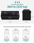 SONGMICS 110 cm Folding Storage Ottoman Bench, Padded Seat 🍁 All In One Marketplace Canada