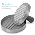 Asdirne Hamburger Press Patty Maker, Food Grade Aluminum Burger Press with ABS Handle, Non-Stick, Easy to Clean, with 50 Pcs Wax Patty Paper, 4.6" Diameter and 0.7" Depth 🍁 All In One Marketplace Canada