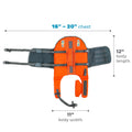 Outward Hound Granby Splash Dog Life Jacket with Handle, Reflective Floating Vest for Swimming & Boating, Maximum Buoyancy, All Skill Levels, Small Dogs & Puppies (16–20" Girth), Orange, Small 🍁 All In One Marketplace Canada