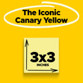 Post-it Notes, 3x3 in, 18 Pads, Canary Yellow, Clean Removal, Recyclable 🍁 All In One Marketplace Canada