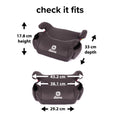 Diono Solana 2022, No Latch, Pack of 2 Backless Booster Car Seats, Lightweight, Machine Washable Covers, Cup Holders, Black Charcoal 🍁 All In One Marketplace Canada