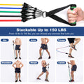 Sensyne Resistance Bands Set 16PCS Exercise Band for Working Out Up to 150 lbs, for Indoor and Outdoor Sports, Fitness, Suspension, Speed Strength, Baseball Softball Training, Home Gym, Yoga 🍁 All In One Marketplace Canada