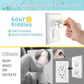 4our Kiddies Baby Proofing Outlet Covers (60 Pack) Electric Outlet Plug Covers for Child Safety, Baby Socket Cover Protector Cap to Prevent Child from Power Shock Hazard 🍁 All In One Marketplace Canada