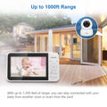 VTech VM924-2 Pan & Tilt Video Baby Monitor with 2 Cameras, 5" LCD Screen, Up to 17 Hrs Video Battery Life(2600 mAh), 1.33x Zoom, Night Vision, Best-in-Class 1000ft Range, Soothing Sounds, 2-Way Talk 🍁 All In One Marketplace Canada