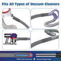 PetOde 2 Pieces Dryer Vent Cleaner Kit Compatible with All Vacuum Cleaner, Dryer Lint Brush and Vacuum Hose Attachment with Stretch Universal Connector, Quickly Lint Remover, Deep Gray 🍁 All In One Marketplace Canada