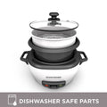 BLACK+DECKER 2-in-1 Rice Cooker & Food Steamer - 6-Cup Capacity, Automatic Keep Warm, Nonstick Bowl, Steaming Basket - Effortless Cooking 🍁 All In One Marketplace Canada
