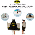 Batman Kids Bath/Pool/Beach Super Soft Cotton Terry Hooded Towel Wrap, 24" x 50", (Officially Licensed Product) By Franco 🍁 All In One Marketplace Canada