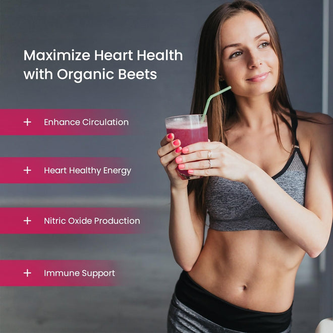 Organic Beetroot Capsules – 180 Count - Beet Root Supplement For Women & Men – Beetroot Juice Alternative – Nitric Oxide & Circulation Support – Antioxidant Beetroot Supplement - 1,400mg per Serving 🍁 All In One Marketplace Canada