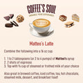 Matteo's Barista Style Sugar-Free Coffee Syrup, 6 Flavour Dessert Variety Pack, Zero Calories and Sugar, Keto-Friendly Coffee Syrups, Delicious Flavoured Coffee Syrup - 25.4 oz Syrup Bottles 🍁 All In One Marketplace Canada