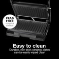 Proctor Silex 4 Serving Panini Press, Sandwich Maker and Compact Indoor Grill, Upright Storage, Easy Clean Nonstick Grids, Black (25440PS) 🍁 All In One Marketplace Canada