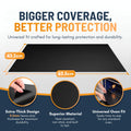 Oven Liners for Bottom of Oven - 2 Pack Large Heavy Duty Mats, 17”x25” Non-Stick Reusable Liner for Electric, Gas, Toasters, Grills - BPA & PFOA Free Kitchen Accessory to Keep It Clean (Black) 🍁 All In One Marketplace Canada
