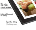 Americanflat 4x6 Collage Picture Frame with Shatter-Resistant Glass - Fits Four 4x6 Photos or Use as One 8x20 Picture Frame - Signature Collection - Collage Frames for Wall Display - Black 🍁 All In One Marketplace Canada