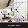 Eureka Bagless Canister Vacuum for Carpets and Hard Floors, Powerful Lightweight Vacuum Cleaner with Large Dust Cup Extension Tube 2-in-1 Crevice Tool Floor Nozzle, White, NEN121WH w/ 1100W High Power 🍁 All In One Marketplace Canada