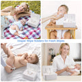 Lijroavy Baby Wipes Dispenser, Baby Wipe Holder for Fresh Wipes, Non-Slip Wipes Container, Refillable Baby Wipes Case with Sealing Design Lid (white) 🍁 All In One Marketplace Canada