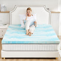 Sweetcrispy 3 Inch Twin XL Memory Foam Mattress Topper, Blue 🍁 All In One Marketplace Canada