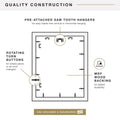 MCS Everline Collection 16x24 Poster Frame Black, Vertical & Horizontal Wall Hanging Large Picture Frame for Photos, Posters & Art Prints (1-Pack) 🍁 All In One Marketplace Canada