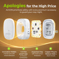 AUVON Plug-in LED Backlit Night Light with Motion Sensor & Dusk to Dawn Sensor, Dimmable Warm White Nightlight with 1-50 lm Adjustable Brightness for Bathroom, Bedroom, Hallway, Stairs (2 Pack) 🍁 All In One Marketplace Canada
