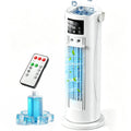 Portable Air Conditioners, 120 °rotating tower fan, portable AC for 3 wind speeds,Storm mode, 8H timing, Evaporative Air Cooler with remote control,750ML water tank, spray,cooling fan for home - white 🍁 All In One Marketplace Canada