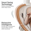 Maxi-Cosi Cassia Baby Swing, infant swing, automatic motion sensor, music, toys, recline, portable, 360 degree rotation, lightweight & foldable, Horizon Sand 🍁 All In One Marketplace Canada