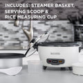 BLACK+DECKER 2-in-1 Rice Cooker & Food Steamer - 6-Cup Capacity, Automatic Keep Warm, Nonstick Bowl, Steaming Basket - Effortless Cooking 🍁 All In One Marketplace Canada